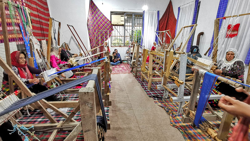 Ghasemabad Chador-Shab Weaving Workshop | Ghasemabad Iran Tourist Attractions