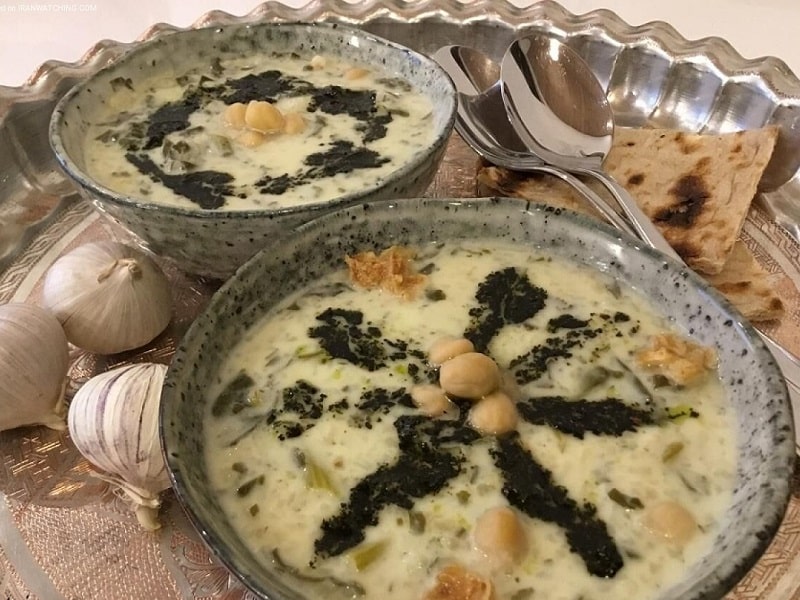 Iranian Foods Ash-e Doogh | What to eat in Shiraz Iran