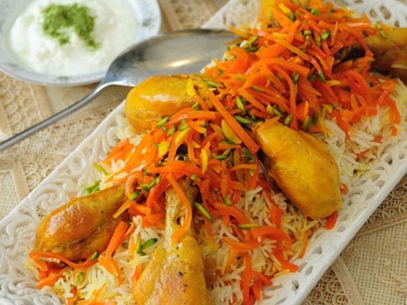 Iranian Foods Carrot Rice | What to eat in Shiraz Iran