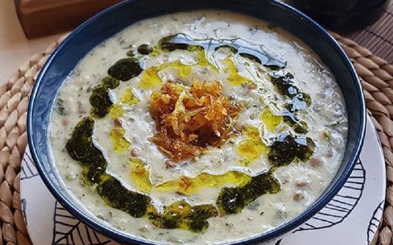 Iranian Foods Yogurt Pottage | What to eat in Shiraz Iran