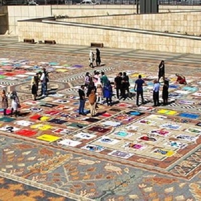 Tabriz Stone Carpet Ipak Project | Tourist Attractions in Tabriz Iran | Tabriz Tourist Attraction