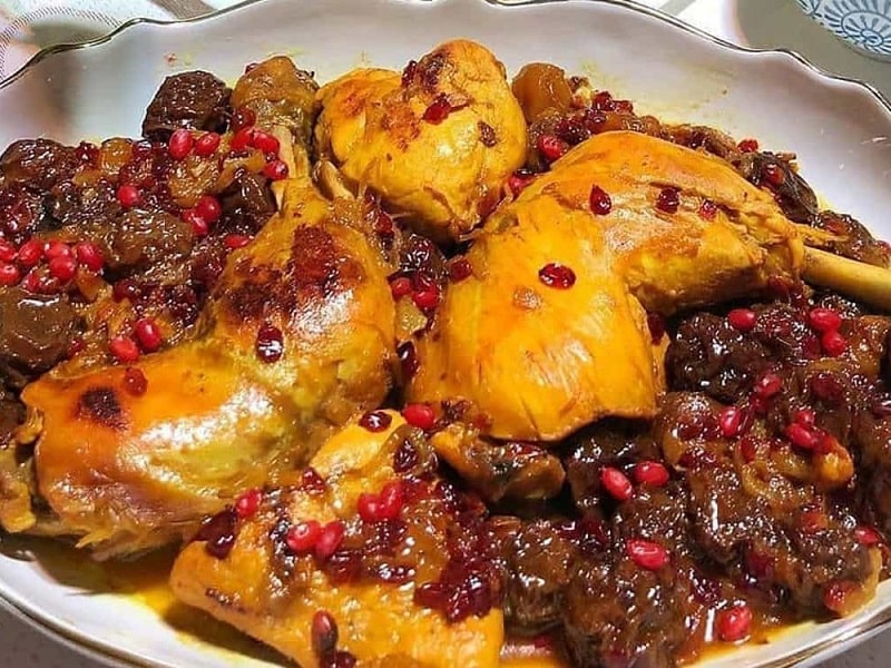 Turkish Food Plum Stew | What to eat in Zanjan Iran
