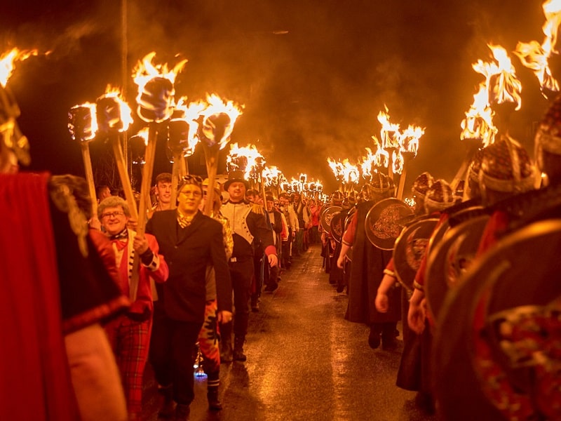 what countries celebrate winter | Up Helly Aa Festival in Scoltland