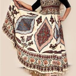 Iranian Ghalamkari Handmade Fabric | Iranian Fabric Ghalamkari Dress Design