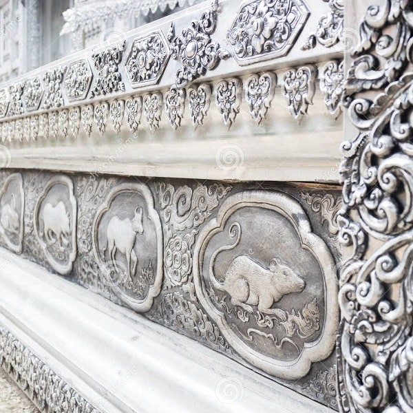 قلمزنی نقره معبدی در تایلند
