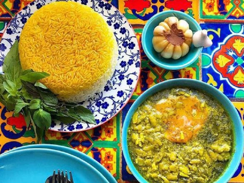 Iranian Foods Baghali ghatogh | What to Eat in Gilan Iran