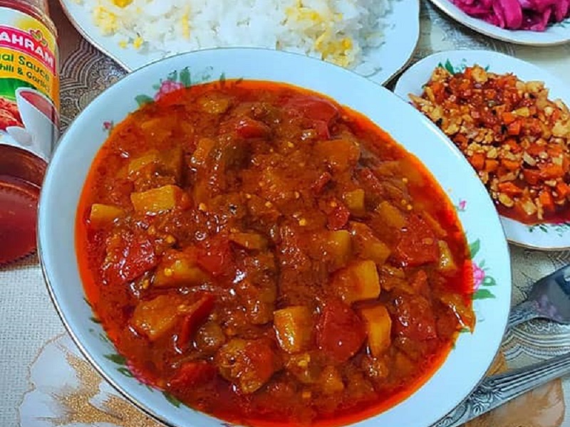 خورش ملاقورمه شمال | غذاهای محلی گیلان