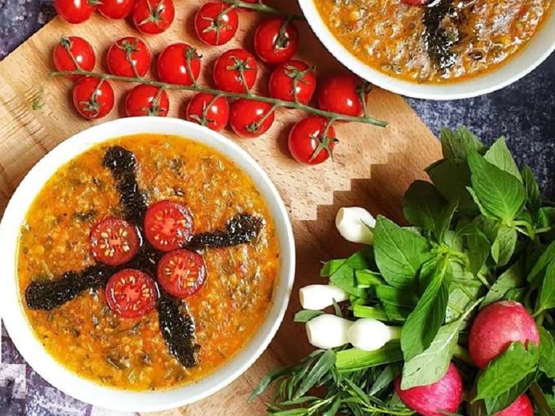 آش گوجه‌فرنگی | غذاهای محلی همدان