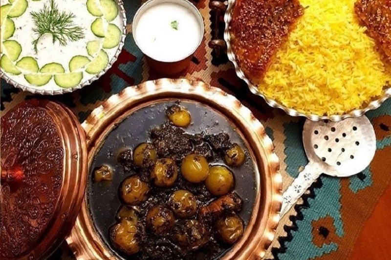 خورش آلوچه | غذاهای محلی کرمان