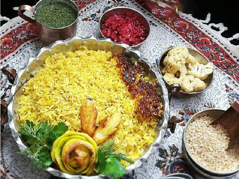 Iranian Foods Patle Polow | What to eat in Malayer