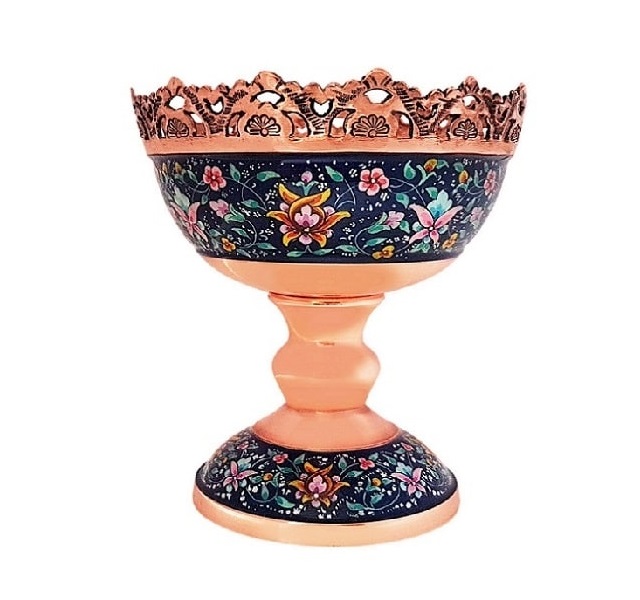 Painted Copper Iranian Handicraft | Iranian Metal Art