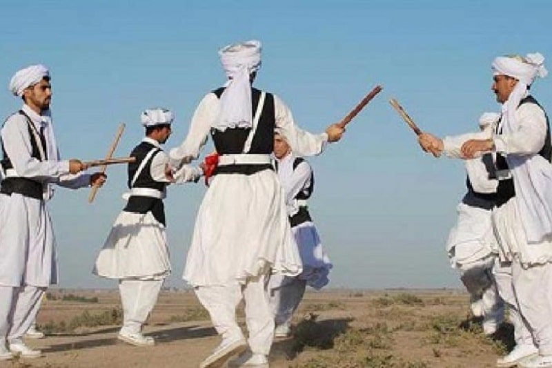 Persian Customs in Baluchistan Iran Balochi Traditional | Wood Dance