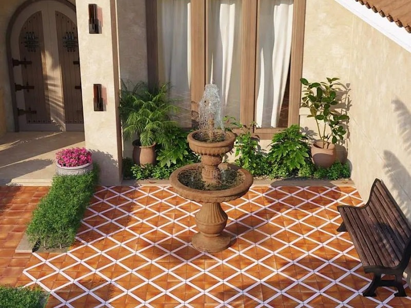 کاشی و سرامیک حیاط، ویلا، بالکن، پارکینگ | کاشی حیاط خانه